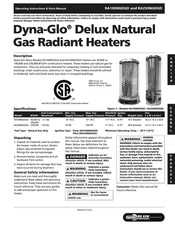 GHP Group Dyna-Glo Delux RA100NGDGD Manual De Instrucciones De Operación Y Lista De Partes