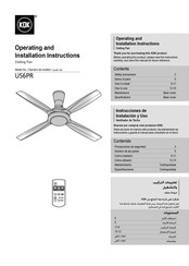 KDK U56PR Instrucciones De Operación E Instalación