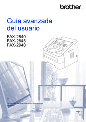 Brother FAX-2845 Guía Avanzada Del Usuario