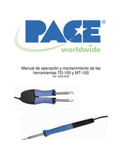 pace MT-100 Manual De Operación Y Mantenimiento