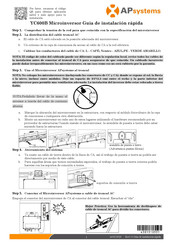 APsystems YC600B Guía De Instalación Rápida