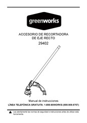 GreenWorks 29402 Manual De Instrucciones