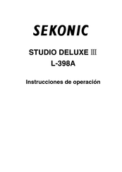 Sekonic STUDIO DELUXE III Instrucciones De Operación