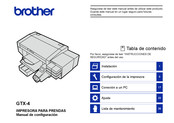 Brother GTX-4 Manual De Configuración