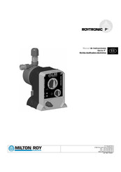 Milton Roy ROYTRONIC P+ Serie Manual De Instrucciones