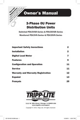 Tripp-Lite PDU3XVN Serie Manual Del Propietário