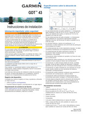 Garmin GDT 43 Instrucciones De Instalación