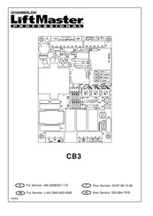 Chamberlain LiftMaster CB3 Manual Del Usuario