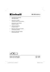 EINHELL GE-CM 37 Li Manual De Instrucciones Original