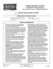 Maytag MDE22PD Manual De Instrucciones