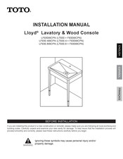 Toto Lloyd LF930.4WCPN Manual De Instalación