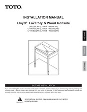 Toto Lloyd LF930WCPN Manual De Instalación