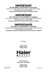 Haier HUF138PA Manual Del Usuario