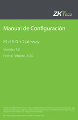 ZKTeco RG4100+ Manual De Configuración