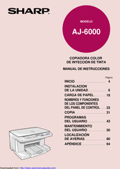 Sharp AJ-6000 Manual De Instrucciones