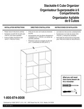 Home Depot 6 Cube Organizer Instrucciones De Instalación