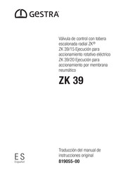 GESTRA ZK 39/15 Traducción Del Manual De Instrucciones Original