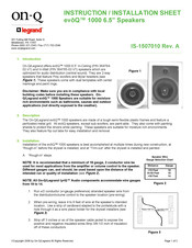 On-Q/Legrand evoQ 1000 Hoja De Instrucciones