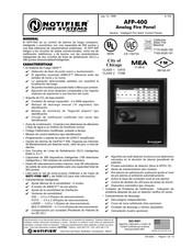 Notifier AFP-400 Manual Del Usuario