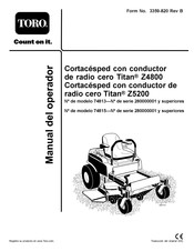 Toro Titan Z4800 Manual Del Operador