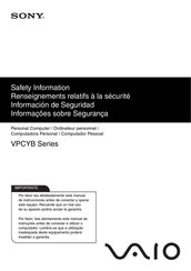 Sony SVE171 Información De Seguridad