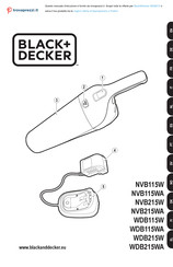 Black and Decker Dustbuster WDB215W Traducción De Las Instrucciones Originales