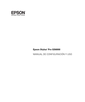 Epson STYLUS PRO GS6000 Manual De Configuración Y Uso