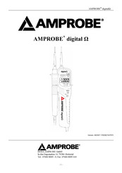 Amprobe digital Ω Instrucciones De Uso