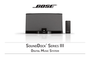 Bose Sounddock Series III Manual De Instrucciones
