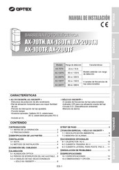 Optex AX-200TF Manual De Instalación