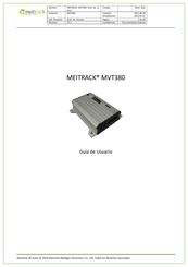 MeiTrack MVT380 Guía De Usuario