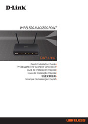 D-Link DAP-1360 Guía De Instalación Rápida
