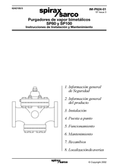 Spirax Sarco SP100 Instrucciones De Instalación Y Mantenimiento