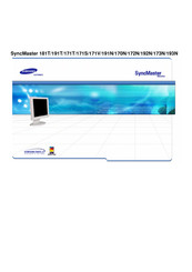 Samsung SyncMaster 171T Manual De Instrucciones