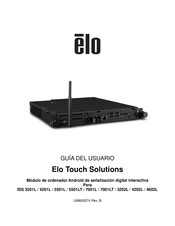 Elo Touch Solutions IDS 5501L Guia Del Usuario