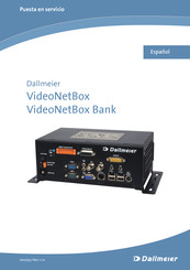 Dallmeier VideoNetBox Bank Manual De Instrucciones