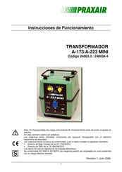 Praxair A-173 MINI Instrucciones De Funcionamiento