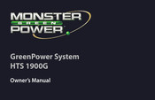 Monster GreenPower HTS 1900G Manual Del Propietário