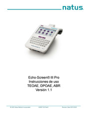 Natus Echo-Screen III Pro Instrucciones De Uso