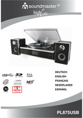 SOUNDMASTER highline PL875USB Manual Del Usario