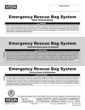 MSA Emergency Rescue Bag System Instrucciones Para El Usuario