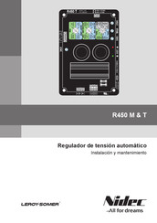 Nidec Leroy-Somer R450 T Instalación Y Mantenimiento
