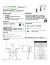 Symmons SLW-6710-1.5 Manual De Funcionamiento Y Mantenimiento