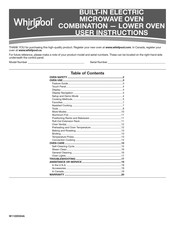 Whirlpool WOCA7EC0HZ Instrucciones Para El Usuario