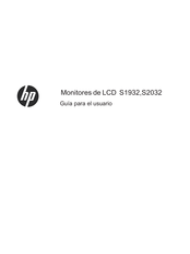 HP S1932 Guía Para El Usuario