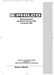 Philco APM-J50 Manual De Intrucciones