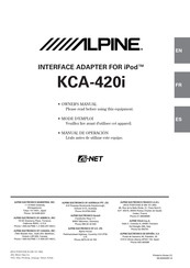 Alpine KCA-420i Manual De Operación