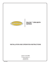 Jacuzzi SALON Serie Instrucciones Para La Instalación Y El Funcionamiento