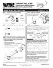 Wayne WIP150 Manual De Instrucciones De Funcionamiento Y Piezas De Repuesto