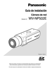 Panasonic WV-NP502E Guia De Instalacion
